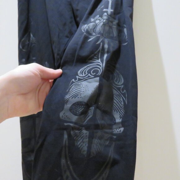KILLSTAR Death Ray Black Stretch Leggings Skull Print Goth Vampire Whimsigoth - Picture 12 of 15